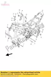 frame comp. Van Yamaha, met onderdeel nummer 5LV211100100, bestel je hier online: