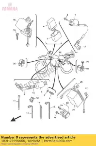 yamaha 1B2H25990000 tapa, conector - Lado inferior