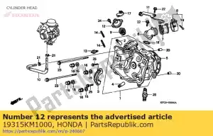 Honda 19315KM1000 cover, thermostat - Bottom side