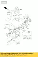 140901560, Kawasaki, cover,meter vn800-a1 kawasaki en vn 500 800 1995 1996 1997 1998 1999 2000 2001 2002 2003 2004 2005 2006, New