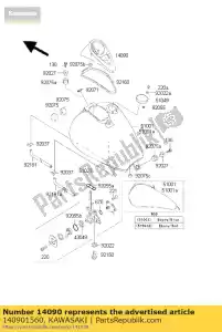 kawasaki 140901560 coperchio, metro vn800-a1 - Il fondo