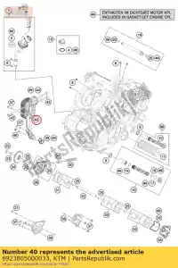 ktm 6923805000033 oliekoeler cpl. - Onderkant