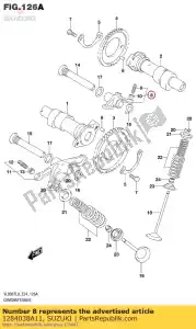 Suzuki 1284038A11 bras comp, valve - La partie au fond