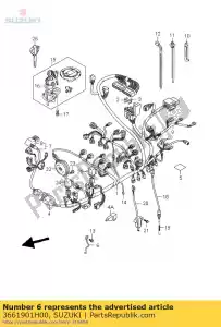 suzuki 3661901H00 guia, fiação ha - Lado inferior