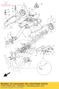 Yamaha 5YKE47082100 manchon d'échappement gauche - image 9 de 9