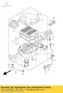 suzuki 1821306G00 sensor, zuurstof - Onderkant