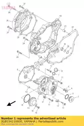 Qui puoi ordinare coperchio, carter 1 da Yamaha , con numero parte 2GB154110000: