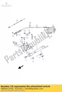 Suzuki 5883012F00 komp. kablowa, stop - Dół