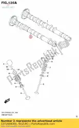 Here you can order the camshaft comp,e from Suzuki, with part number 1272008J00: