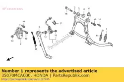 Aqui você pode pedir o conjunto de interruptores, suporte lateral em Honda , com o número da peça 35070MCA000: