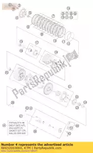 ktm 60032003000 bouchon de pression lc8 2003 - La partie au fond