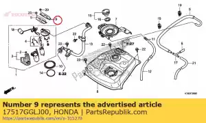 Honda 17517GGLJ00 retenue, pompe à carburant - La partie au fond