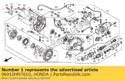 Aqui você pode pedir o conjunto de brg, agulha em Honda , com o número da peça 06910HM7610: