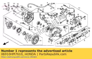 Honda 06910HM7610 zestaw brg, ig?a - Dół