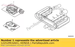 Tutaj możesz zamówić uszczelka, l. G? Owica cylindra od Honda , z numerem części 12252MCAA61: