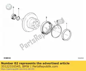 bmw 33122310545 shim - 0,150mm - Bottom side