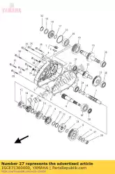 sluitring, versnellingsgreep 3 van Yamaha, met onderdeel nummer 1SCE71360000, bestel je hier online: