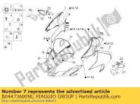 B04473600NI, Piaggio Group, carenatura anteriore. nero aprilia  rsv4 tuono tuono 1000 2011, Nuovo