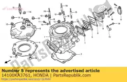 Here you can order the no description available at the moment from Honda, with part number 14100KA3761: