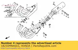 Qui puoi ordinare nessuna descrizione disponibile al momento da Honda , con numero parte 18250MN4003: