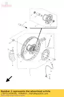 13DF5144A000, Yamaha, jante yamaha dt xt 50 125 2008 2009 2010 2011, Nouveau