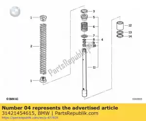 bmw 31421454615 absorber - Onderkant