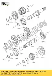 Here you can order the gear,input 5th,28t vn750-a2 from Kawasaki, with part number 131291632: