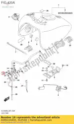 Here you can order the plate,tank brea from Suzuki, with part number 4489224A00: