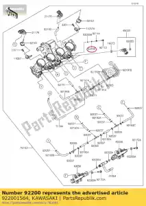 kawasaki 922001564 rondelle, vis d'air pilote kx65-a2 - La partie au fond