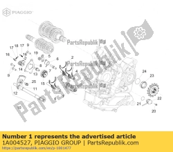 Aprilia 1A004527, Schakelnok cpl., OEM: Aprilia 1A004527