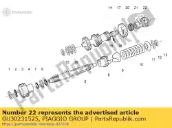 Here you can order the sliding sleeve 5a from Piaggio Group, with part number GU30231525: