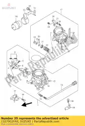 Here you can order the plate,idle adj. From Suzuki, with part number 1327902FA0:
