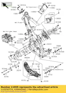 kawasaki 110550714 support, ecu kx450e9f - La partie au fond