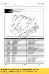 Here you can order the lh side panel from Piaggio Group, with part number 624446: