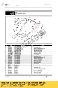 Piaggio Group 624446 lh side panel - Bottom side