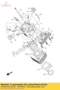 yamaha 934401010900 borgring (22f) - Onderkant