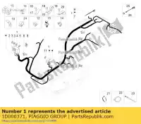 1D000371, Piaggio Group, Assemblaggio cavi telaio abs vespa primavera sprint vespa zapm81200, zapm81201, zapma1200 125 150 2014 2015 2016, Nuovo