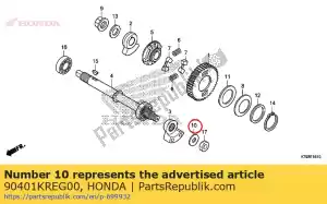 honda 90401KREG00 arandela, 12,2x24x2,6 - Lado inferior