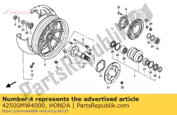 Here you can order the holder comp., bearing from Honda, with part number 42500MW4000: