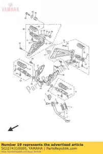 yamaha 5GJ274310000 poggiapiedi posteriore 1 - Il fondo