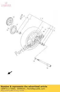 yamaha 1B9F51173000 spacer bearing - Bottom side