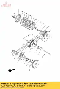 yamaha 903871600100 collar - Lado inferior