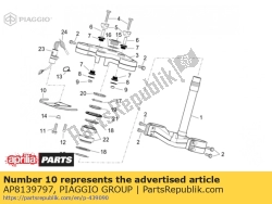 Aprilia AP8139797, Stuurslot kapje, OEM: Aprilia AP8139797