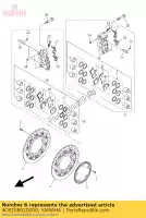 4C8258020000, Yamaha, zuiger, remklauw yamaha mt vmx yzf r 1000 1670 1700 2007 2008 2009 2010 2011 2012 2013 2014 2015 2016, Nieuw