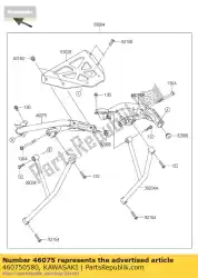 grip, lh van Kawasaki, met onderdeel nummer 460750580, bestel je hier online: