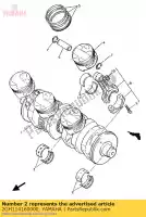 2GH114160000, Yamaha, vliegtuiglager, krukas 1 yamaha fzr fz gts xv fzrrw fzrr gtsa virago 1000 750 535, Nieuw