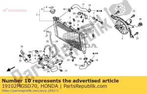 Honda 19102MGSD70 blijf comp., reservetank - Onderkant