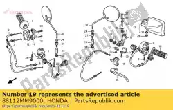 Qui puoi ordinare coperchio, controdado da Honda , con numero parte 88112MM9000: