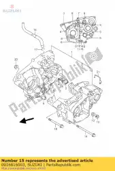 Here you can order the gasket from Suzuki, with part number 0916816003: