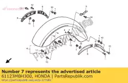 Tutaj możesz zamówić brak opisu w tej chwili od Honda , z numerem części 61123MBH300: